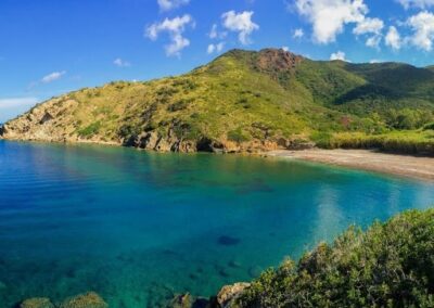 Vista panoramica della baia di Nisportino all'Isola d'Elba